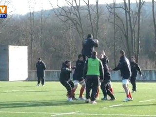 Rugby : le XV de France affronte le froid