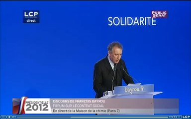 Évènements : Discours de François Bayrou sur le contrat social !
