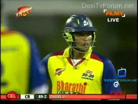 CCL Telugu Warriors vs.Chennai Rhinos- Chennai Inning Ov11-12
