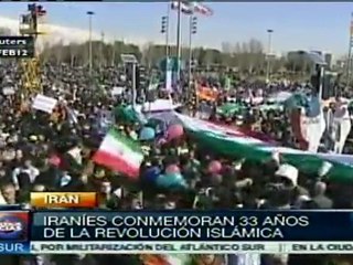 Irán celebra 33 años de la Revolución Islámica
