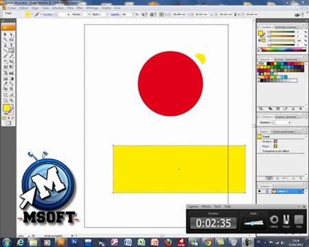 1- logiciel adobe illustrator création logo (Méditel)