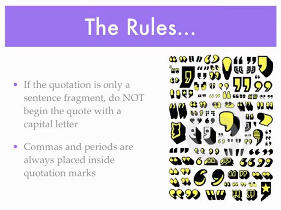 Quotation Marks Basics & Examples Movie