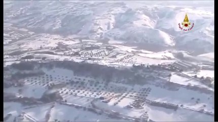 L'Aquila - Emergenza neve - VVF Aeree da Pescara verso L'Aquila 6