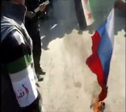 فري برس سرى كانيه رأس العين حرق العلم الروسي جمعة روسيا تقتل أطفالنا 10 2 2012