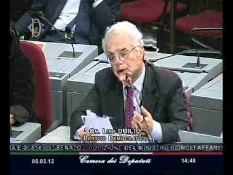 Roma - Audizione di Enzo Moavero Milanesi