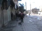 فري برس   حلب شرطة قسم الصالحين يطلقون النار على المتظاهرين السلميين  10 2 2012