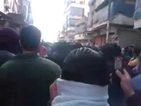 فري برس مظاهرة في حي الفردوس حلب 10 2 2012