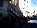 فري برس   مظاهرة دمشق حي برزة في جمعة النفير العام 10 2 2012
