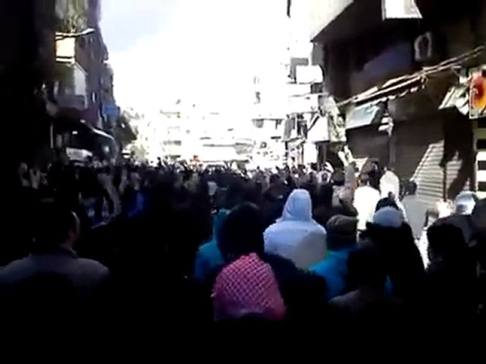 فري برس   ريف دمشق قدسيا جمعة روسيا تقتل أطفالنا 10 2 2012 ج1