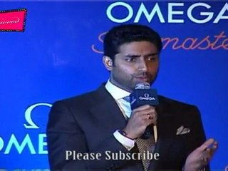 Decent Abhishek Bachchan Speaks About 100 Years Of Indian Cinema @ Omega Watch Launch