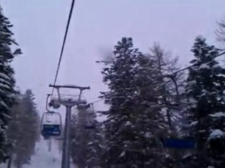 neve fresca  dalla seggiovia. 7-02 -12
