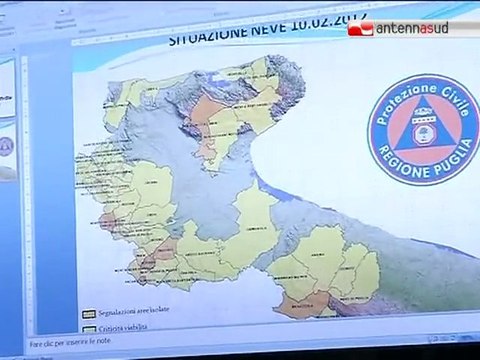 TG 10.02.12 Emergenza neve: in Puglia c'è l'unità di crisi