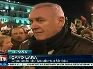 Convocan a nueva movilización en España contra recortes