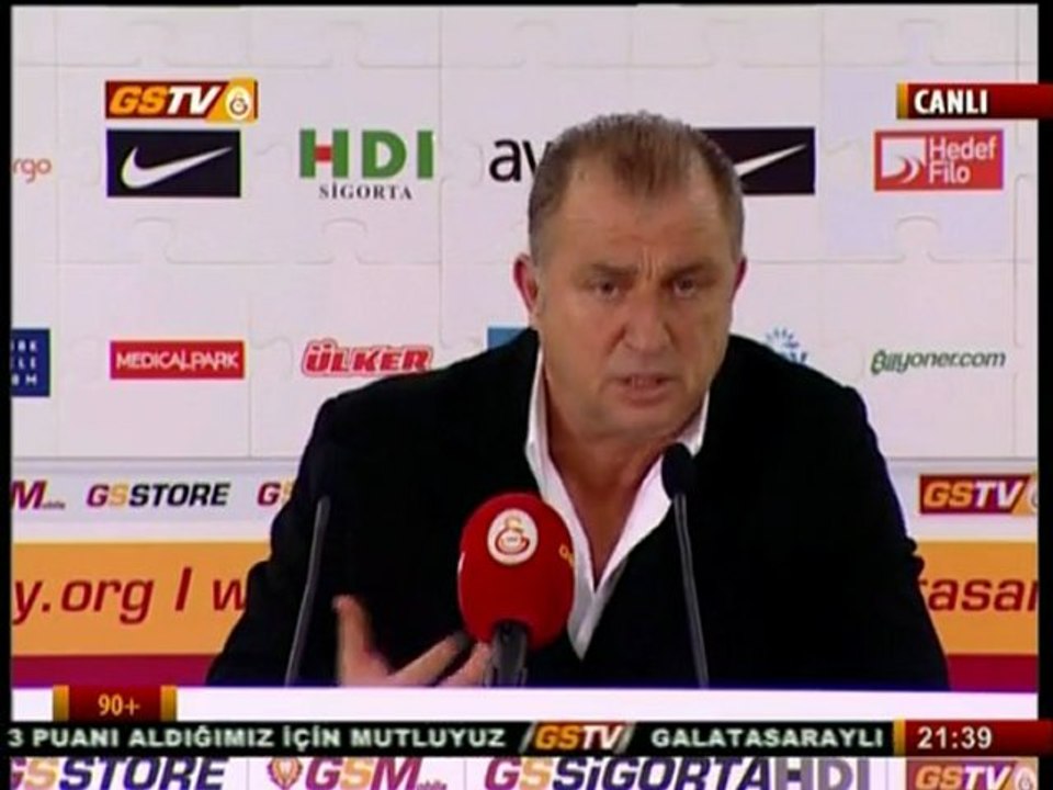 Fatih Terim'in Kayserispor maçı sonrası açıklamaları.
