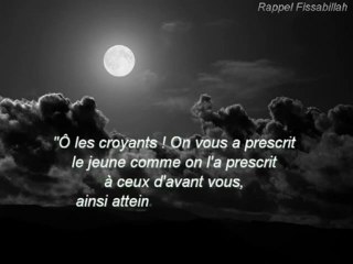 La recommandation de jeûner trois jours (blancs) par mois