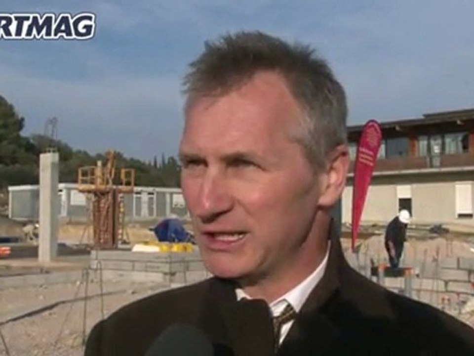 09/02/2012 Pose de la 1ère pierre EUROMOV à UFR STAPS Université Monptellier 1