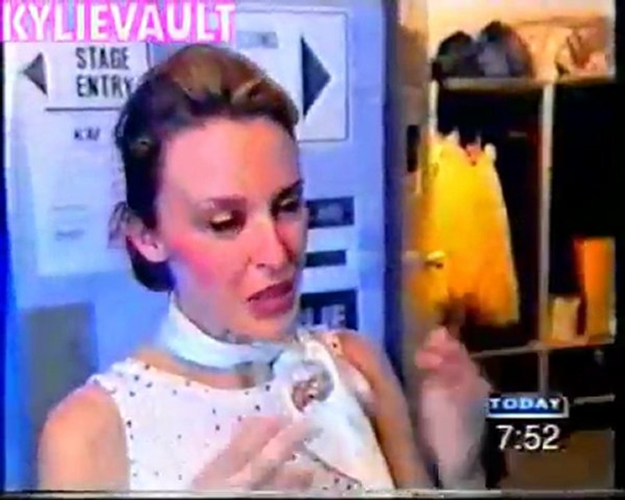 Kylie Minogue - Interview - Today Show - On A Night Like This Tour Backstage 2001