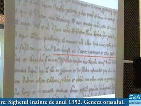 Dezbaterea publică live - online: Sighetul înainte de anul 1352. Geneza oraşului” partea a doua