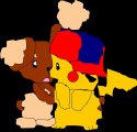 TRANSPATONOX - Pokemon Pikachu und Haspiror (Buneary) 1 Transparent