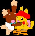TRANSPATONOX - Pokemon Pikachu und Haspiror (Buneary) 14 Transparent