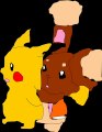 TRANSPATONOX - Pokemon Pikachu und Haspiror (Buneary) 19 Transparent