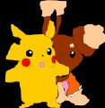 TRANSPATONOX - Pokemon Pikachu und Haspiror (Buneary) 20 Transparent