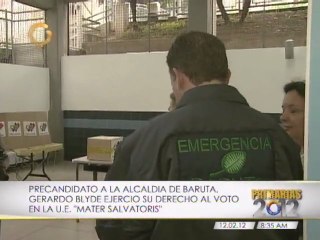 Blyde ejerció su derecho al voto en Caracas