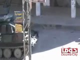 فري برس   ريف دمشق قصف الدبابة في مدينة دوما 11 2 2012