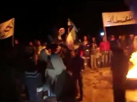 فري برس ريف حلب ماير مظاهرة جمعة النفير العام 10 2 2012 جـ2