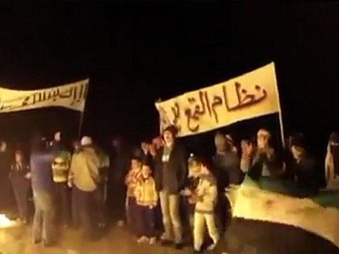 فري برس ريف حلب ماير مظاهرة جمعة النفير العام 10 2 2012 جـ1