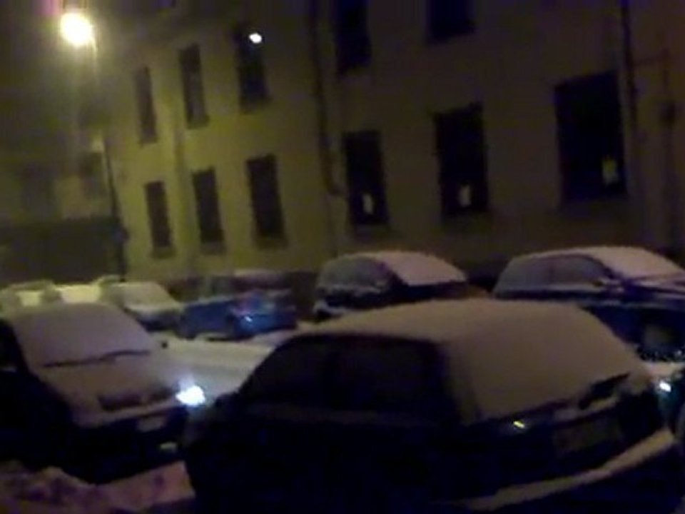 serata con la neve a torino