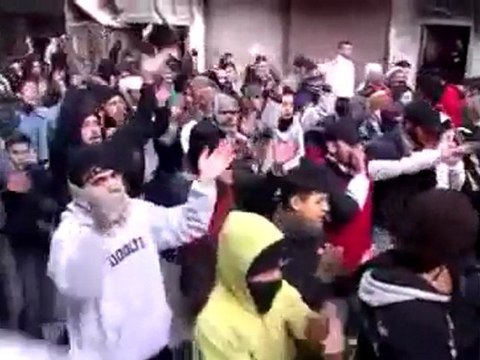 فري برس دمشق الحجر الأسود مظاهرة من جامع حمزة 10 2 2012 ج2