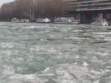 Paris - Bassin de la Villette glacé