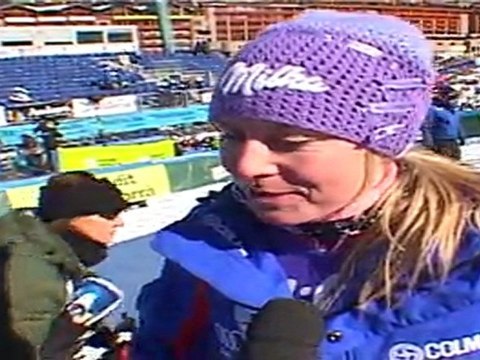 Interview de Tessa Worley après sa victoire au Géant de Soldeu