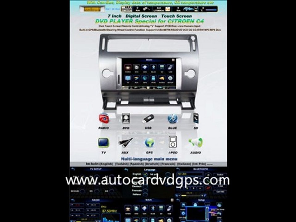 C4 GPS DVD NAVIGATION RDS DUAL AUTORADIO DVB-T www.autocardvdgps.com