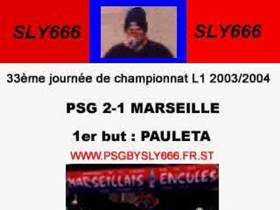 PSG-Marseille 2003/2004