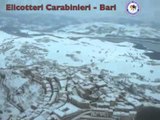 Bari - Emergenza neve - Intervento elicottero CC Diga Occhito