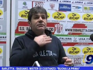 Barletta - Bassano, Mister Di Costanzo: "Buona la prima"