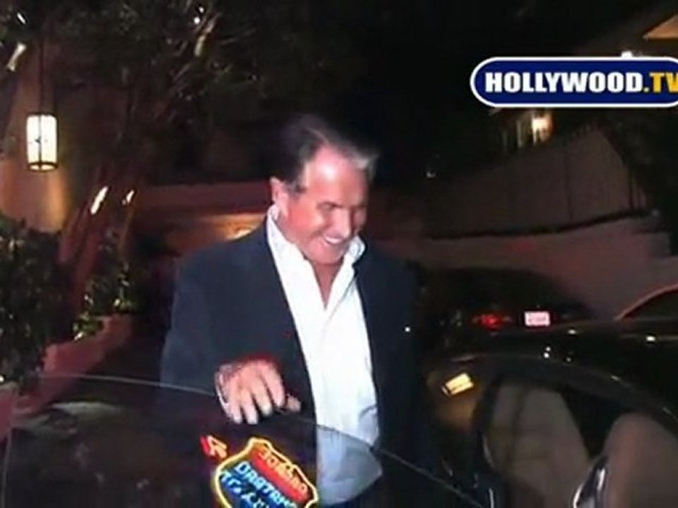 George Hamilton Talks To Cameras At  Chateau.