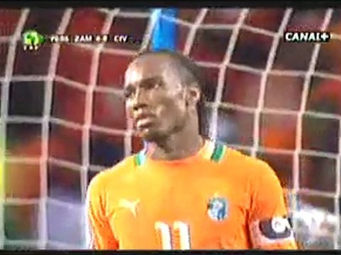VIDEO CAN 2012 Finale Côte d'ivoire vs Zambie: Drogba rate un pénalty