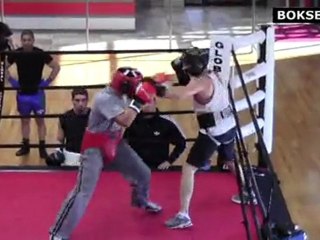 Kamil Łaszczyk na sparingach w Global Boxing Gym