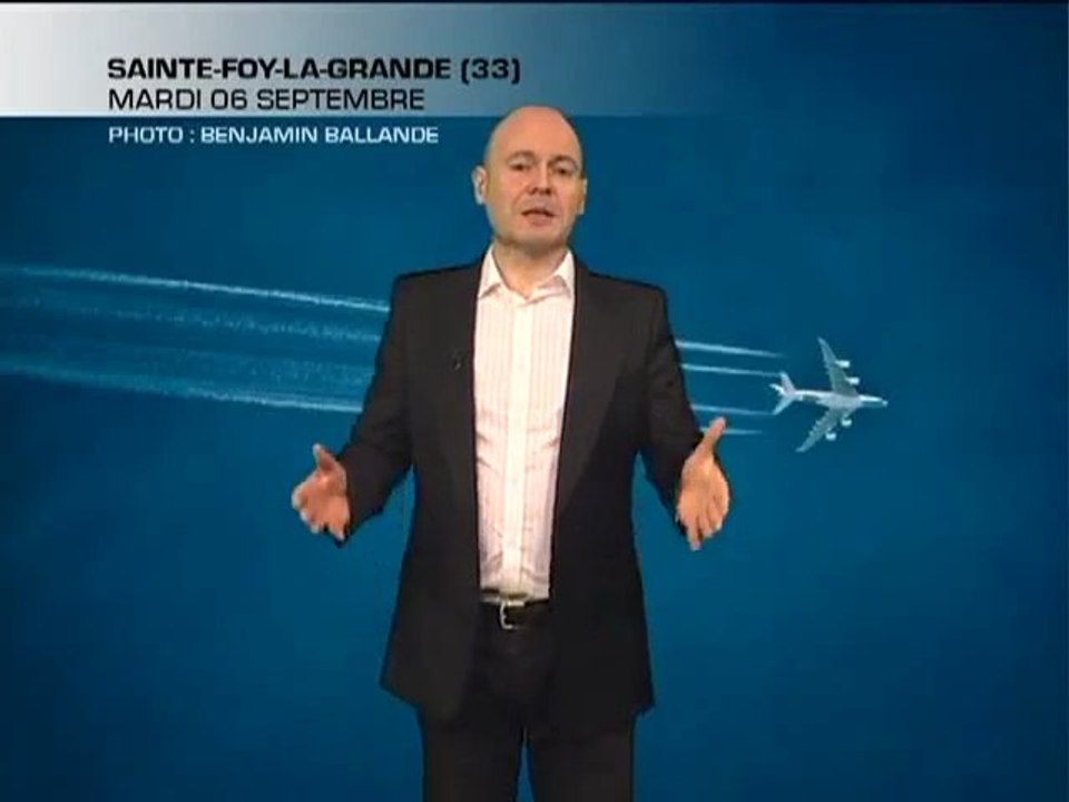 L'impact des traînées d'avions par Météo France !