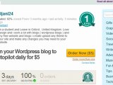 WORDPRESS JOBS I will design your Wordpress blog to work in Autopilot daliy for $5