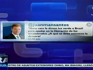 Santos cuestiona a las FARC a través de su cuenta en Twitter