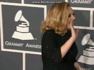 Adele - On the Red Carpet at The Grammys 2012