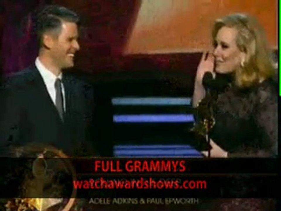 Adele speech Grammys 2012