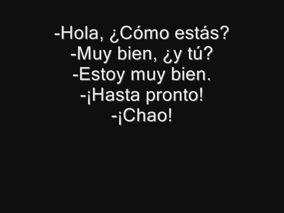 Basic Spanish Conversation - Spanish Word Pronunciation