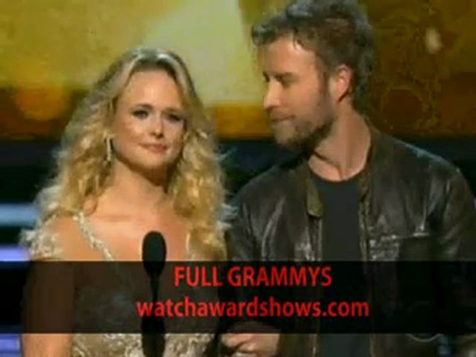 Dierks Bentley and Miranda Lambert presents Grammys 2012 Best country