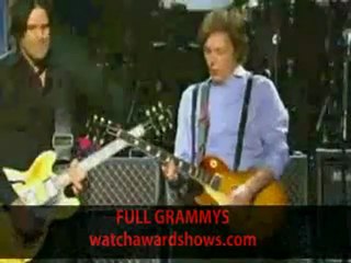 Paul McCartney Grammys 2012 guitar supershow