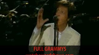 Paul McCartney My valentine Grammys 2012 performance
